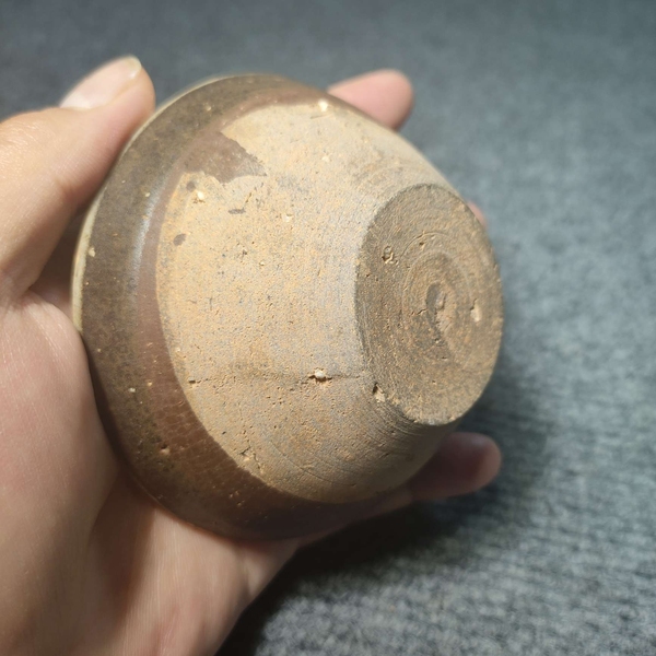 古玩陶瓷贛州窯褐釉白覆輪茶盞拍賣,當前價格4999元