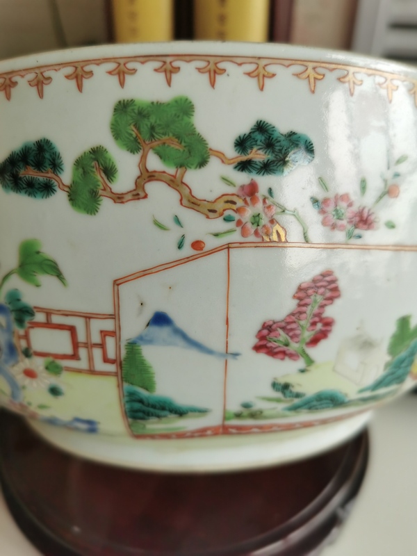 古玩陶瓷乾隆粉彩蓋缸拍賣，當(dāng)前價(jià)格4860元