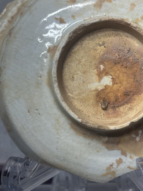 古玩陶瓷宋代暗刻影青筆洗拍賣,當前價格129元