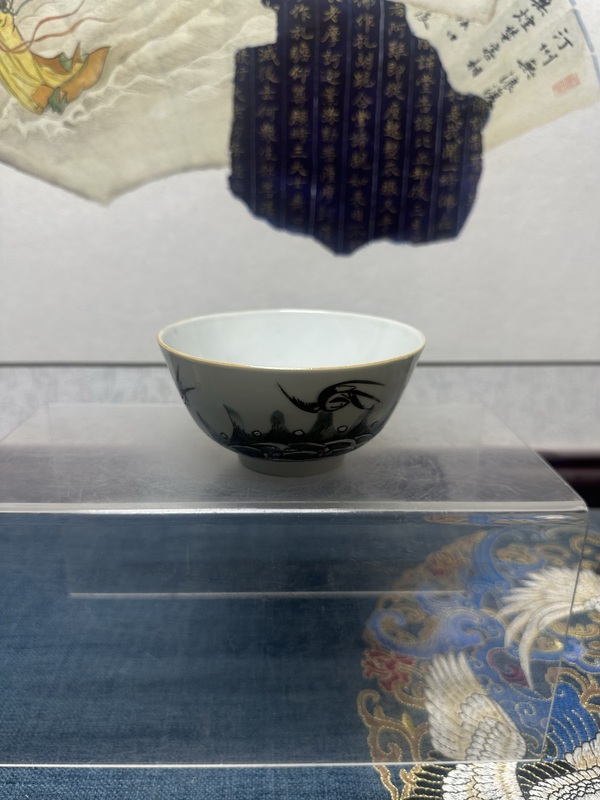 古玩陶瓷清晚期河清海晏小碗拍賣,當前價格890元