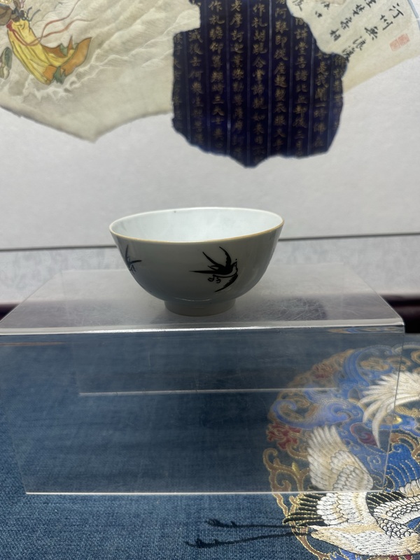 古玩陶瓷清晚期河清海晏小碗拍賣,當前價格890元