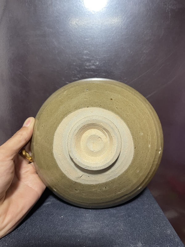 古玩陶瓷宋黃釉刻花大碗拍賣,當前價格1850元