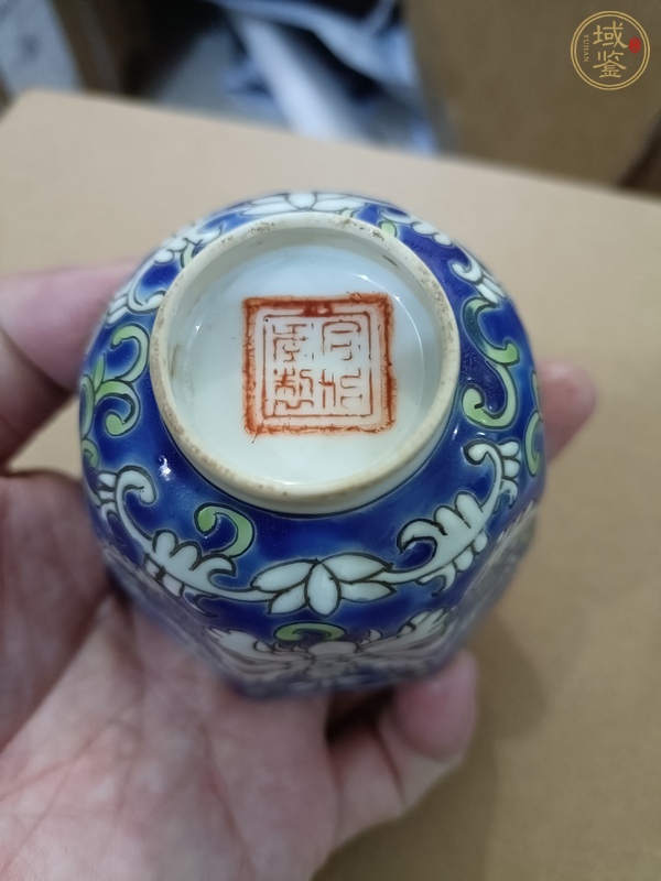 古玩陶瓷福壽紋杯真品鑒賞圖