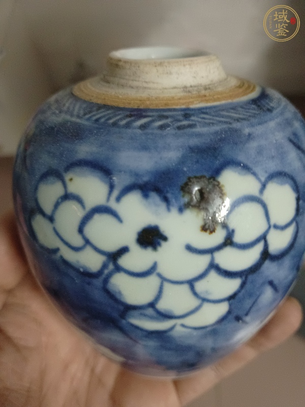 古玩陶瓷青花冰梅圖蓋罐真品鑒賞圖