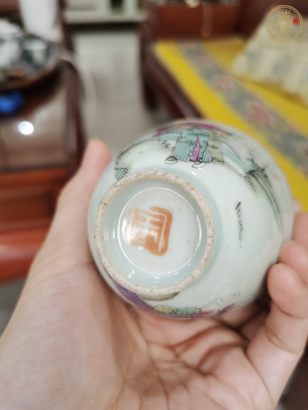 古玩陶瓷粉彩杯真品鑒賞圖