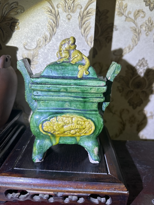 古玩陶瓷三彩爐拍賣,當前價格12888元