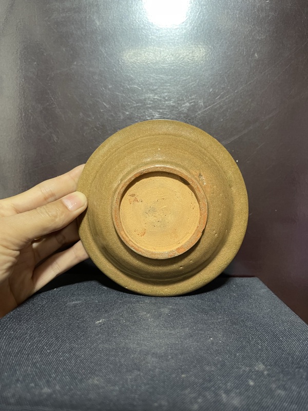 古玩陶瓷宋龍泉青瓷黃釉雙魚洗拍賣，當前價格9000元