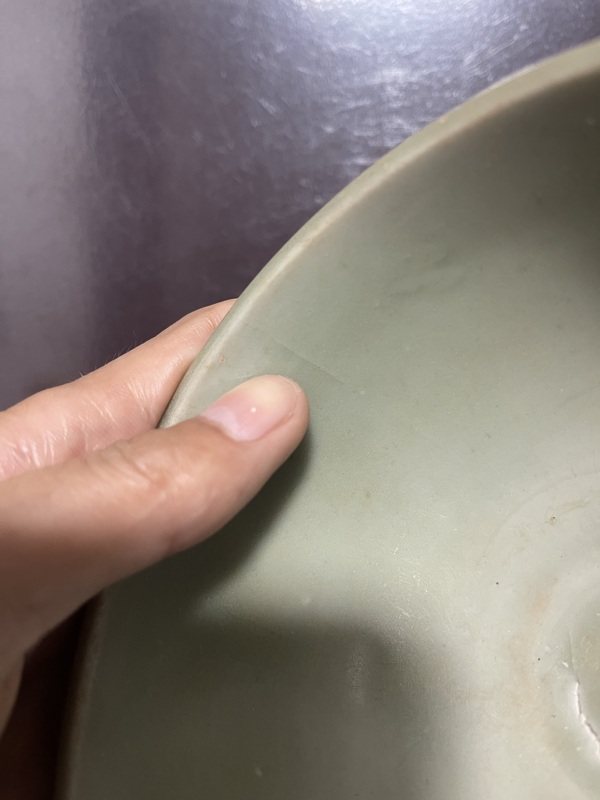 古玩陶瓷元龍泉刻仰蓮?fù)肱馁u,當(dāng)前價(jià)格6500元