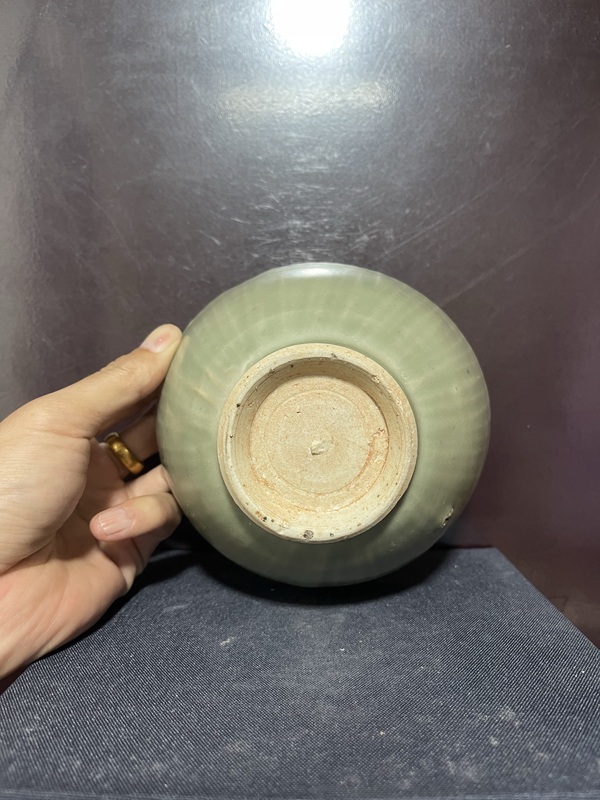 古玩陶瓷元龍泉刻仰蓮?fù)肱馁u,當(dāng)前價(jià)格6500元