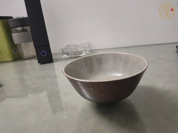 古玩陶瓷磁州窯雙色釉茶碗真品鑒賞圖