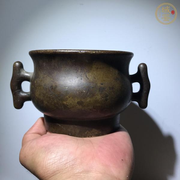 古玩銅器戟耳爐真品鑒賞圖