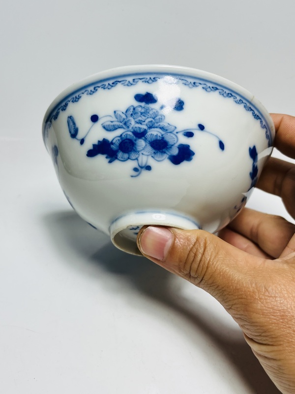 古玩陶瓷官窯制品精品收藏級青花花卉紋碗拍賣,當前價格5888元