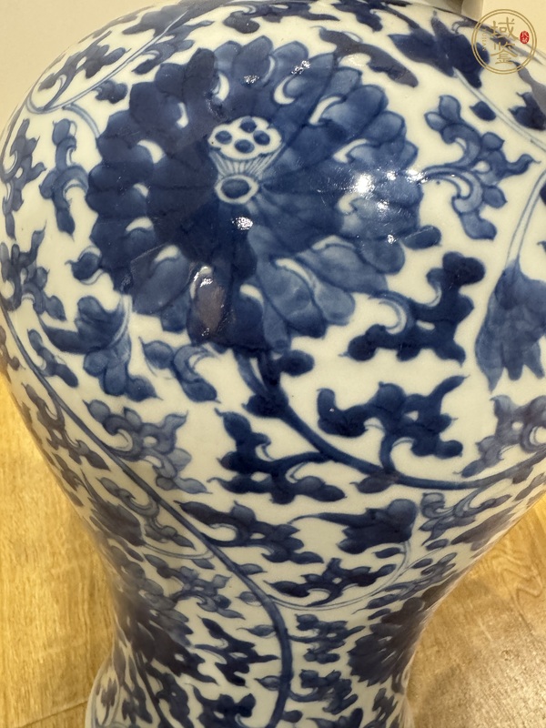 古玩陶瓷青花雞腿蓋瓶真品鑒賞圖