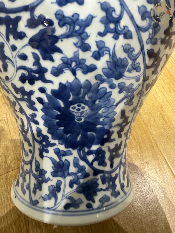 古玩陶瓷青花雞腿蓋瓶真品鑒賞圖