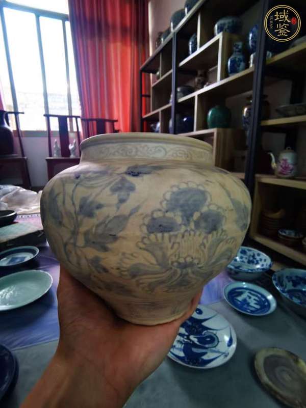 古玩陶瓷青花罐真品鑒賞圖