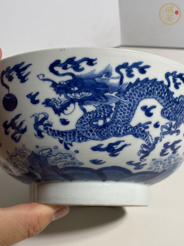 古玩陶瓷康熙青花碗真品鑒賞圖