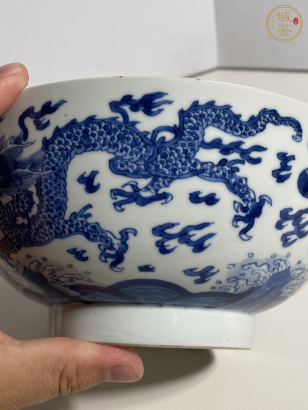 古玩陶瓷康熙青花碗真品鑒賞圖