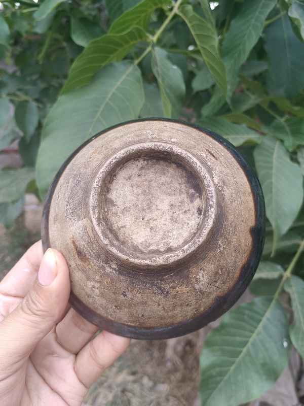 古玩陶瓷元代~磁州窯窯變黑釉茶盞拍賣,當前價格1980元