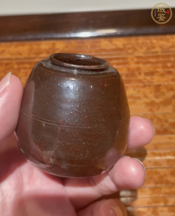 古玩陶瓷洪塘窯褐釉茶器真品鑒賞圖