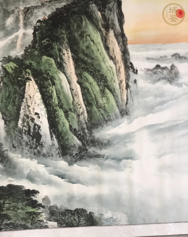 古玩字畫泰山日出真品鑒賞圖