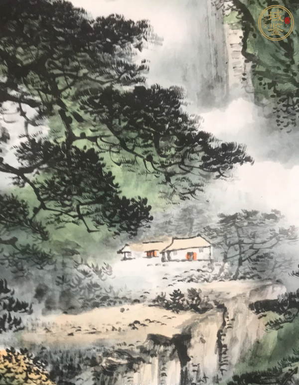 古玩字畫泰山日出真品鑒賞圖