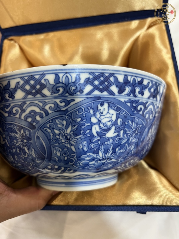 古玩陶瓷青花娃娃碗真品鑒賞圖