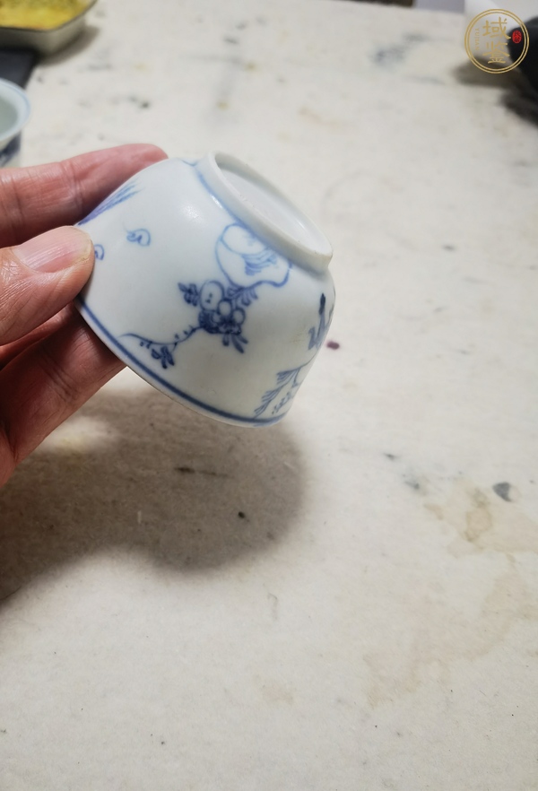 古玩陶瓷青花牧牛圖杯真品鑒賞圖