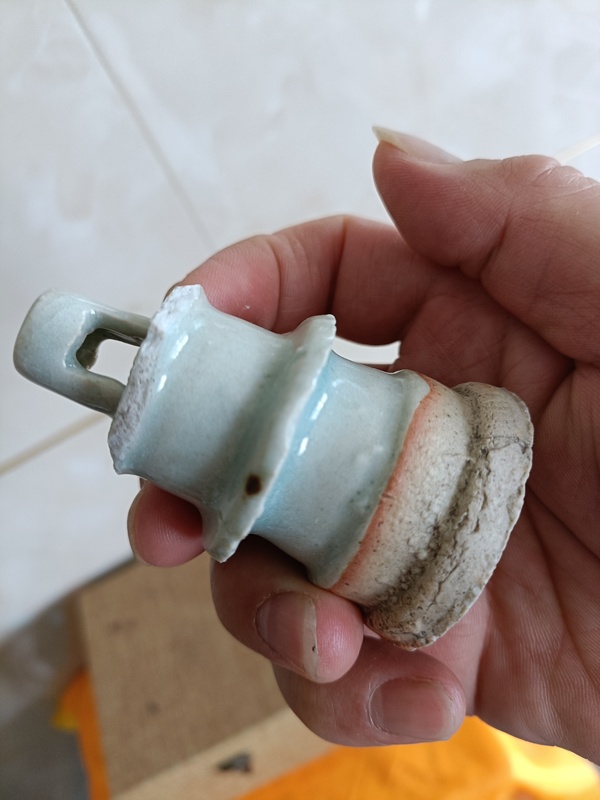 古玩陶瓷館藏級南宋精品湖田窯燈盞標本拍賣,當前價格199元