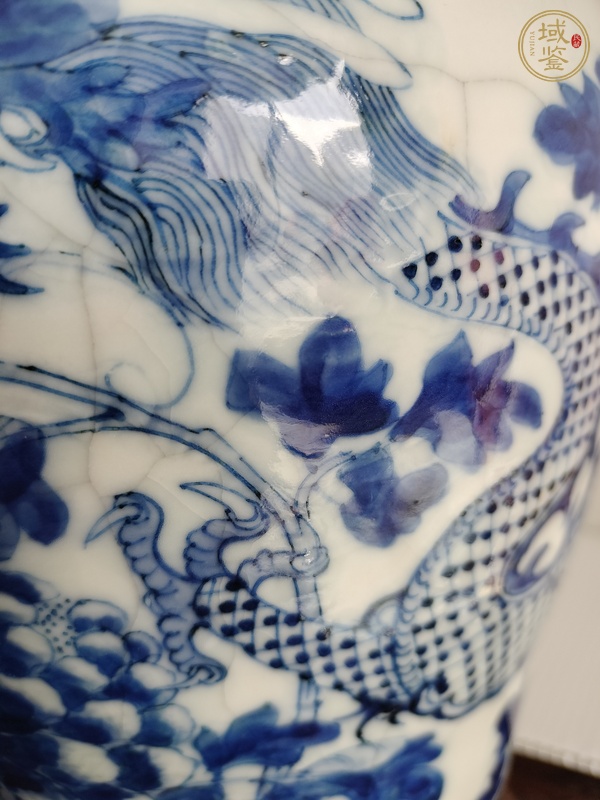 古玩陶瓷青花龍紋瓶真品鑒賞圖