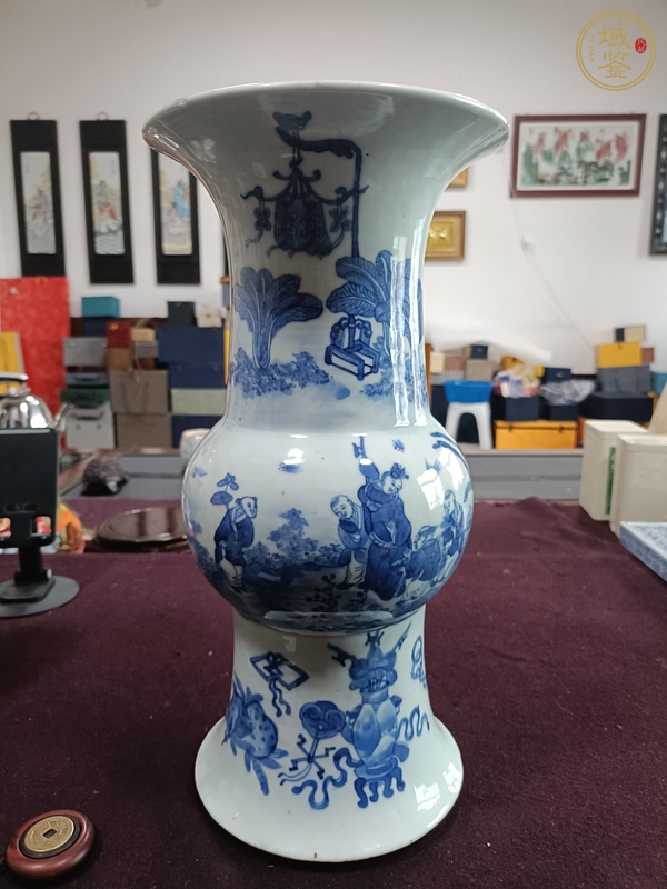 古玩陶瓷花觚真品鑒賞圖