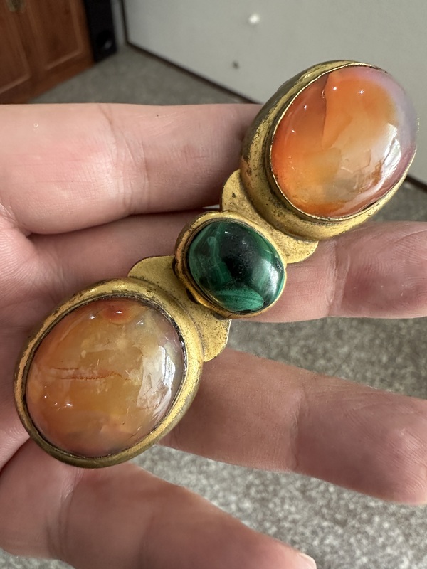 古玩玉器鑲嵌帶扣拍賣,當(dāng)前價格4800元