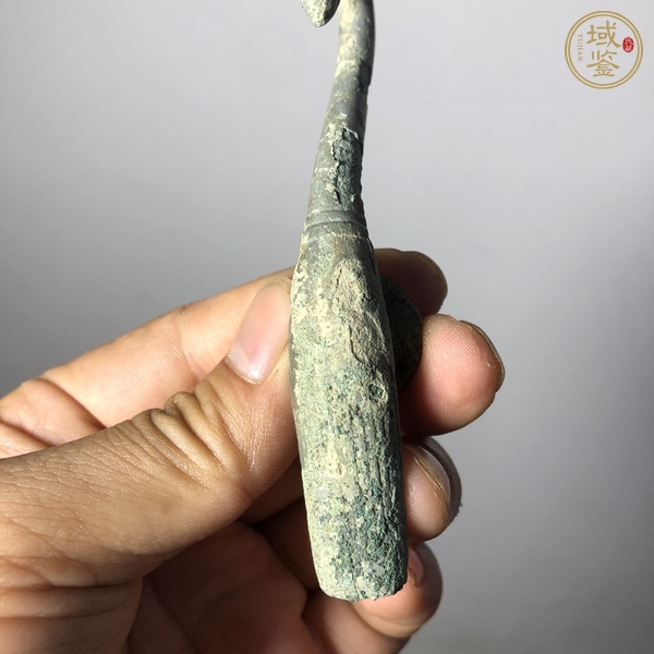 古玩銅器漢代龍首帶勾真品鑒賞圖