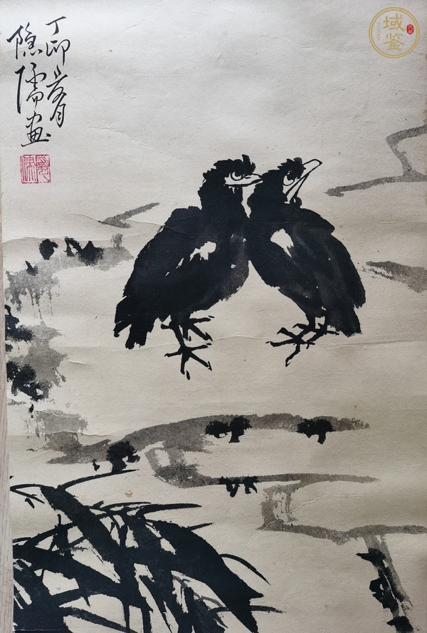 古玩字畫魏隱儒 花鳥圖真品鑒賞圖