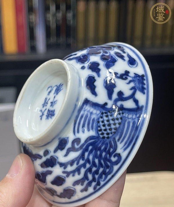 古玩陶瓷青花鳳求凰盤真品鑒賞圖