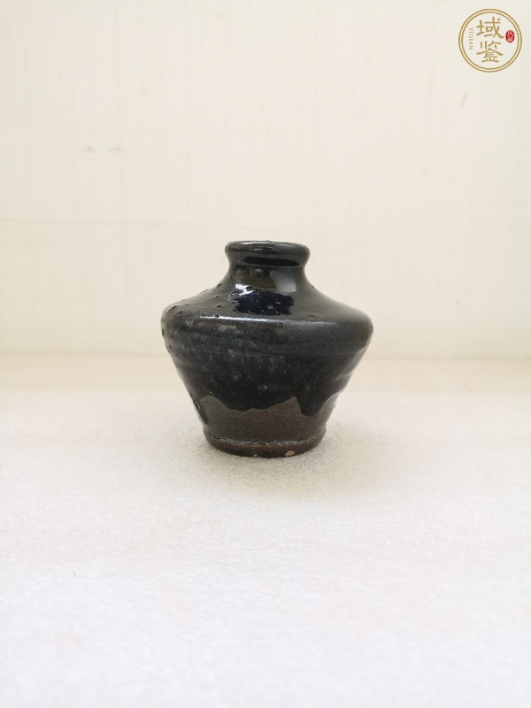 古玩陶瓷黑釉瓶真品鑒賞圖