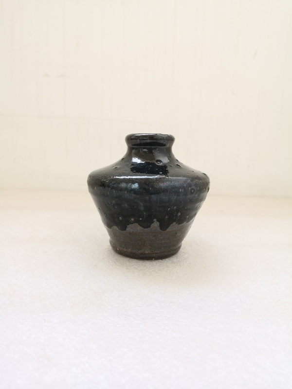 古玩陶瓷黑釉瓶拍賣,當前價格580元