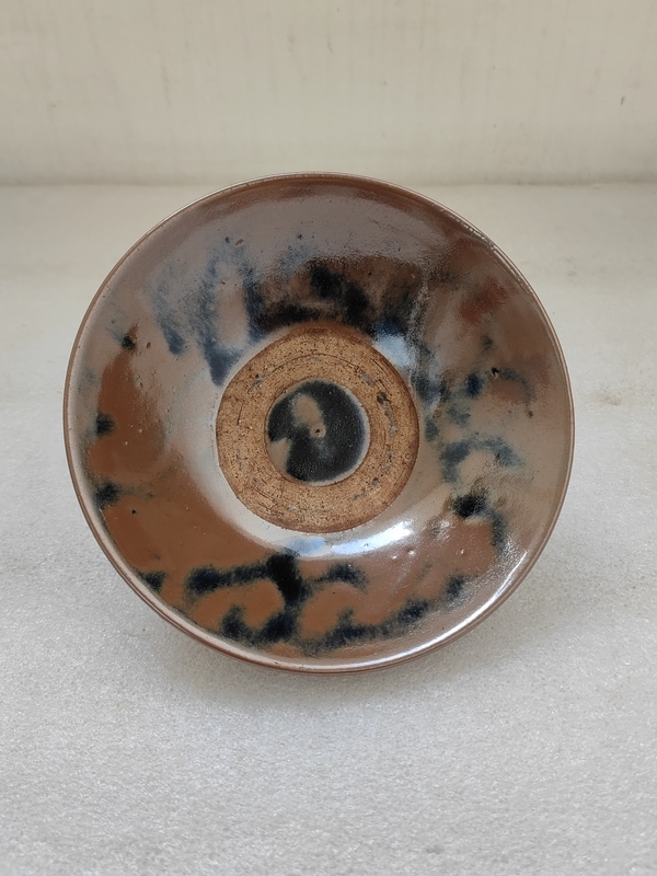 古玩陶瓷清早期褐釉碗拍賣,當前價格198元