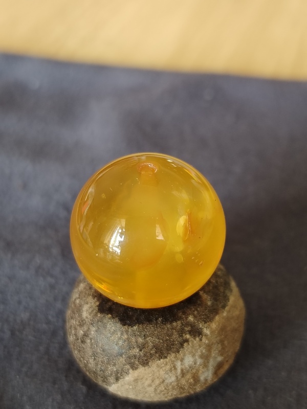 古玩玉器天然金絞蜜蠟珠拍賣,當前價格666元
