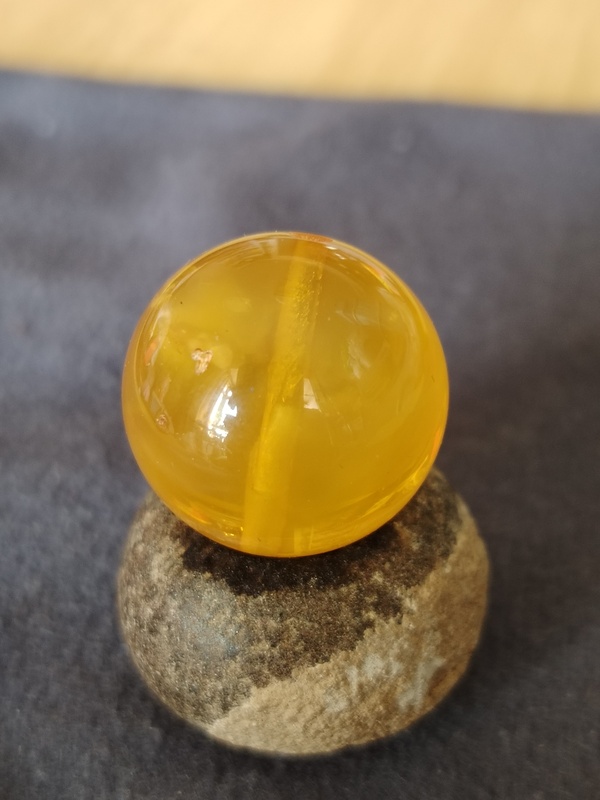 古玩玉器天然金絞蜜蠟珠拍賣,當前價格666元