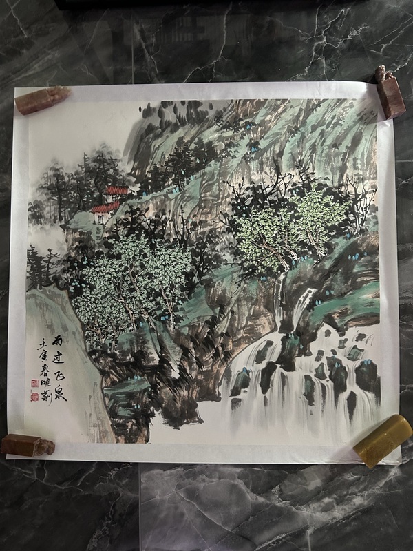 古玩轉(zhuǎn)賣劉曉莉《雨過飛泉》拍賣，當前價格499元