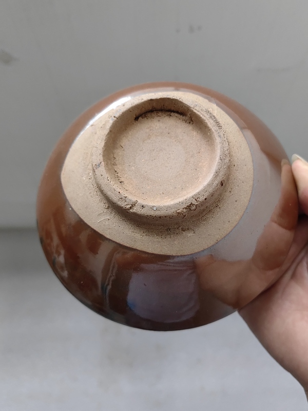 古玩陶瓷磁州窯紫金釉茶碗拍賣,當(dāng)前價(jià)格298元