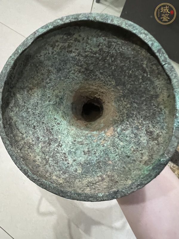 古玩銅器油燈真品鑒賞圖