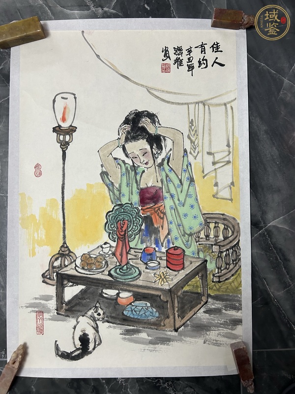 古玩字畫楊濟(jì)淮人物真品鑒賞圖