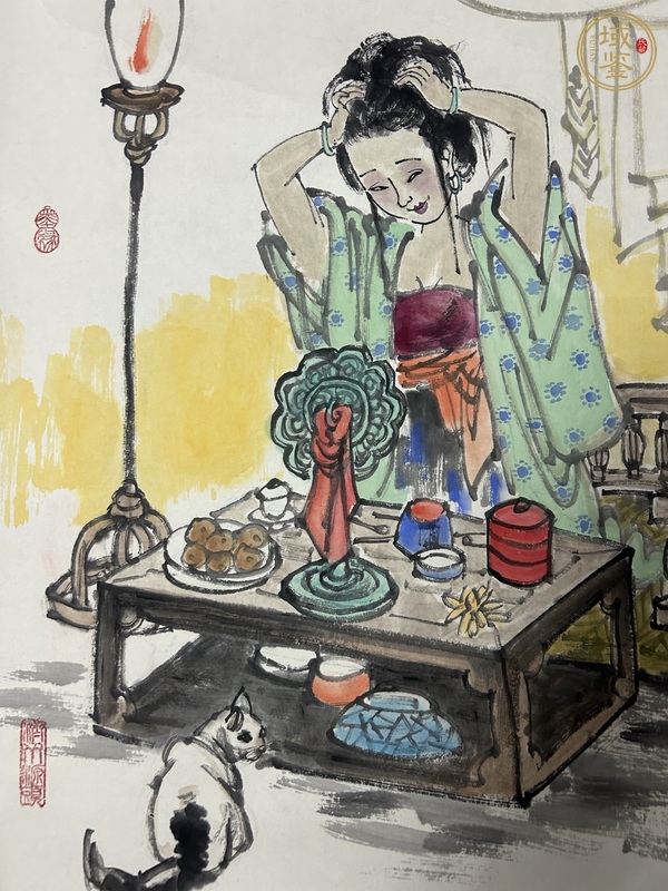 古玩字畫楊濟(jì)淮人物真品鑒賞圖