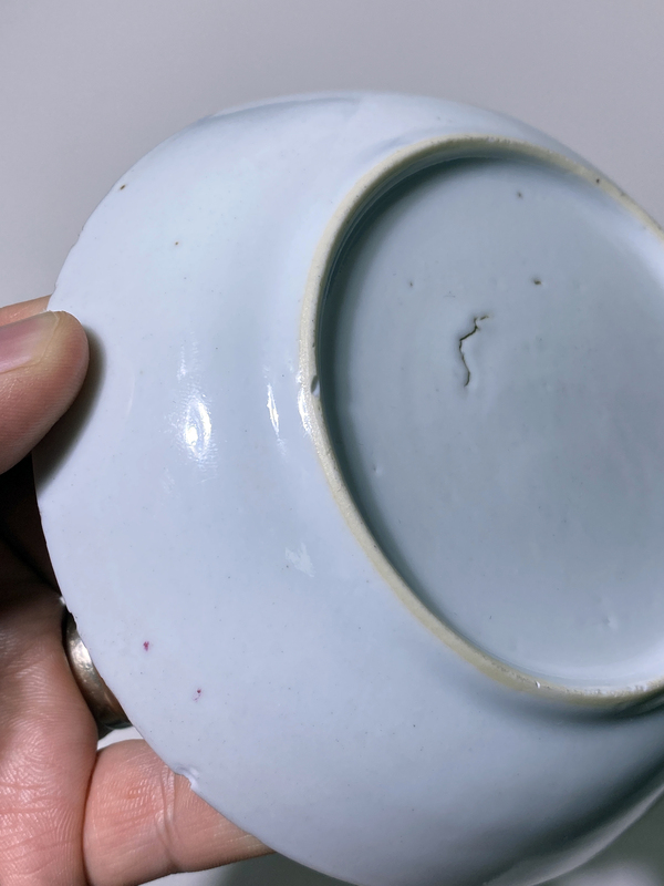 古玩陶瓷乾隆粉彩花卉紋盤拍賣,當前價格238元