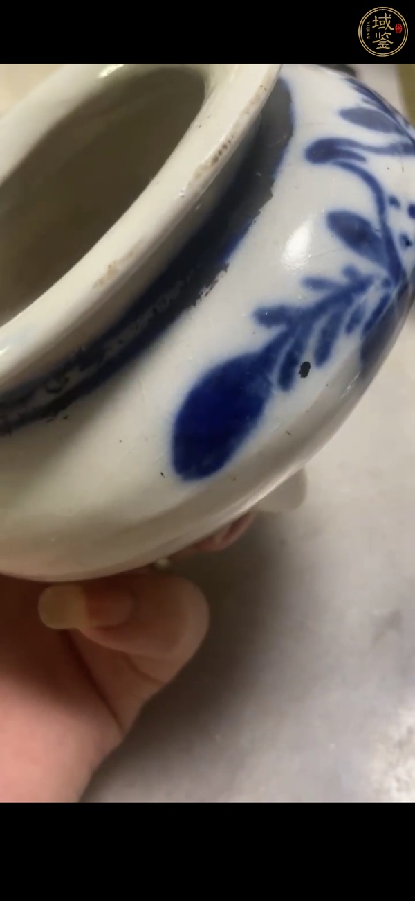 古玩陶瓷青花香爐真品鑒賞圖