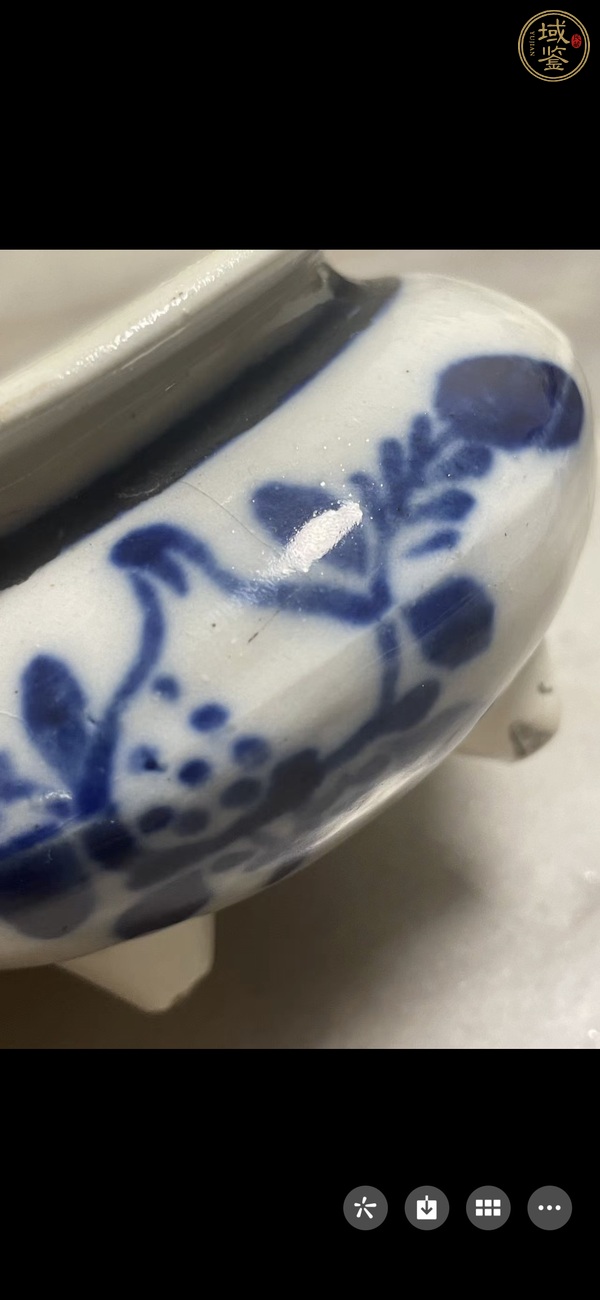 古玩陶瓷青花香爐真品鑒賞圖