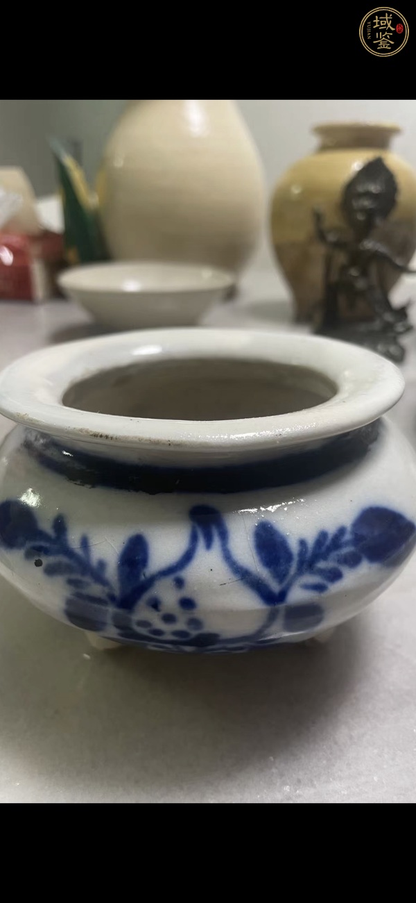 古玩陶瓷青花香爐真品鑒賞圖