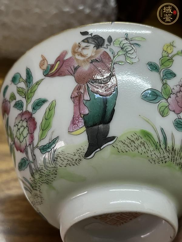 古玩陶瓷粉彩十二花神茶碗真品鑒賞圖