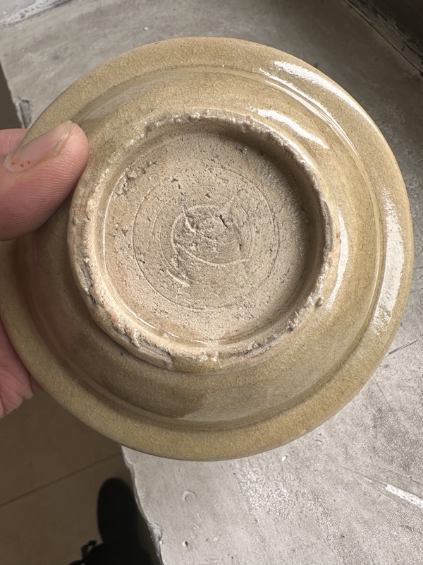 古玩陶瓷金元龍泉米黃釉洗拍賣,當前價格9999元